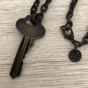 The Giving Keys “Wonder” word necklace